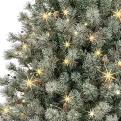 GE 5-ft Frosted Carolina Pine Pre-lit LED Artificial Christmas Tree