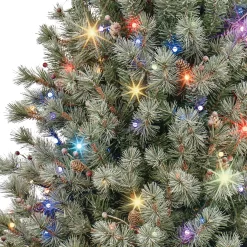 GE 5-ft Frosted Carolina Pine Pre-lit LED Artificial Christmas Tree
