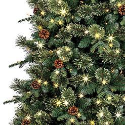 GE 9-ft High Ridge Pine Pre-lit LED Artificial Christmas Tree