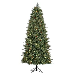 GE 7.5-ft High Ridge Pine Pre-lit LED Artificial Christmas Tree