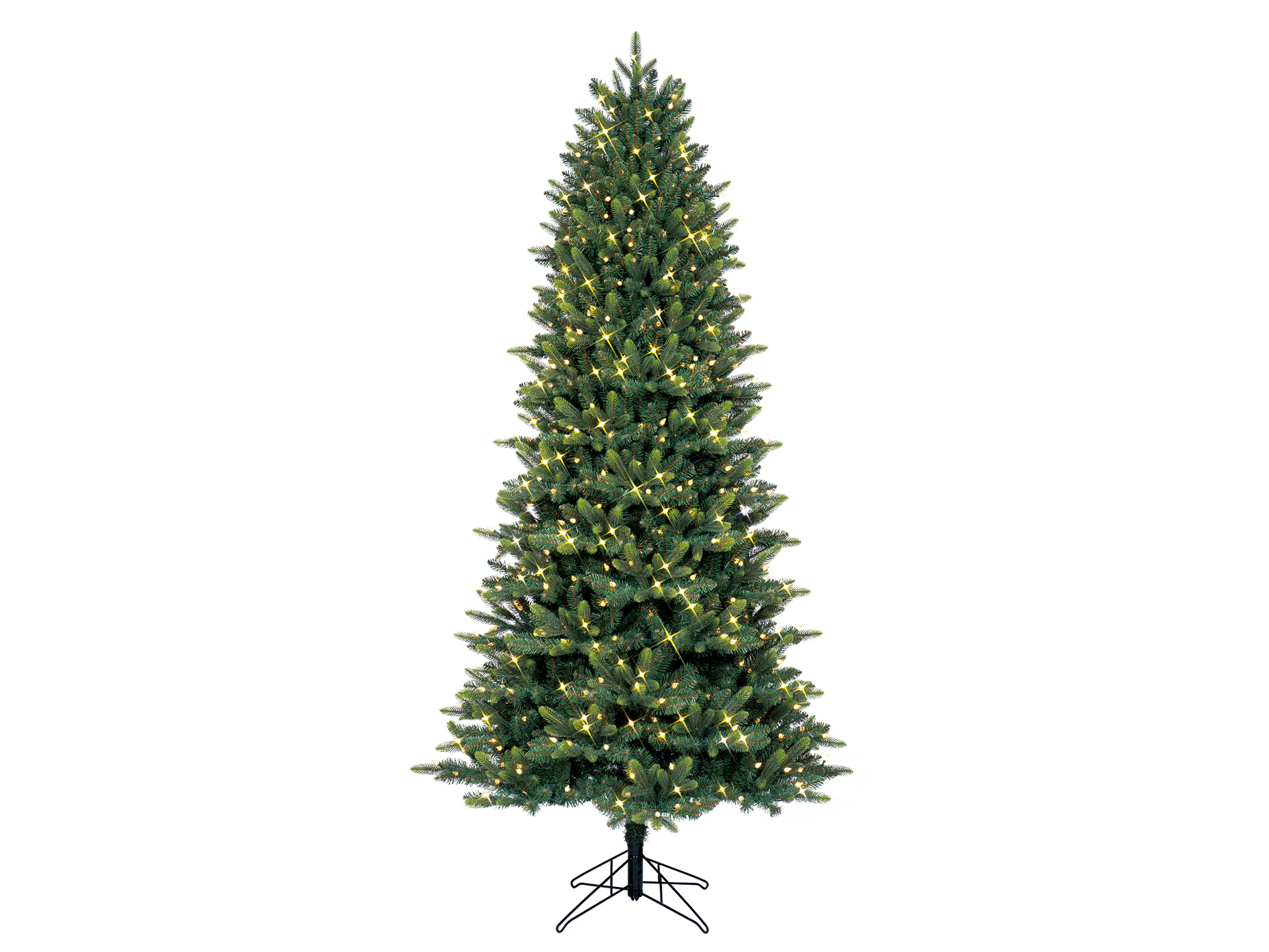 GE 7.5-ft Burlington Spruce Pre-lit LED Artificial Christmas Tree
