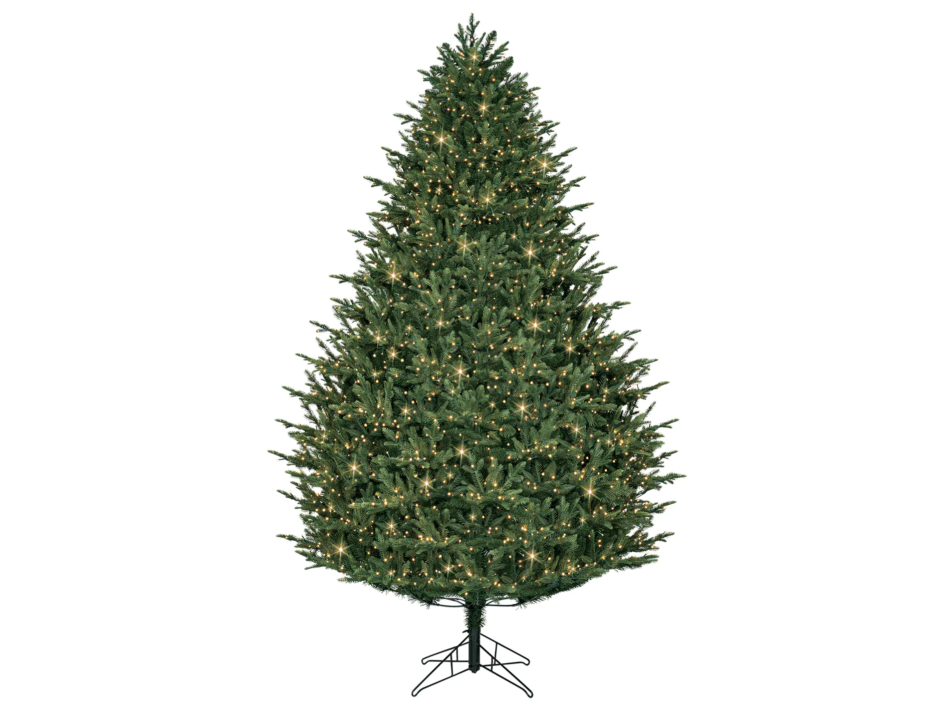 GE 7.5-ft Madison Fir Easy Shape Pre-lit LED Artificial Christmas Tree