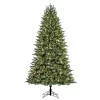 GE 7.5-ft Pinehurst Fir Easy Shape Pre-lit LED Artificial Christmas Tree