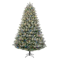 GE 7.5-ft Frosted Carolina Pine Pre-lit LED Artificial Christmas Tree