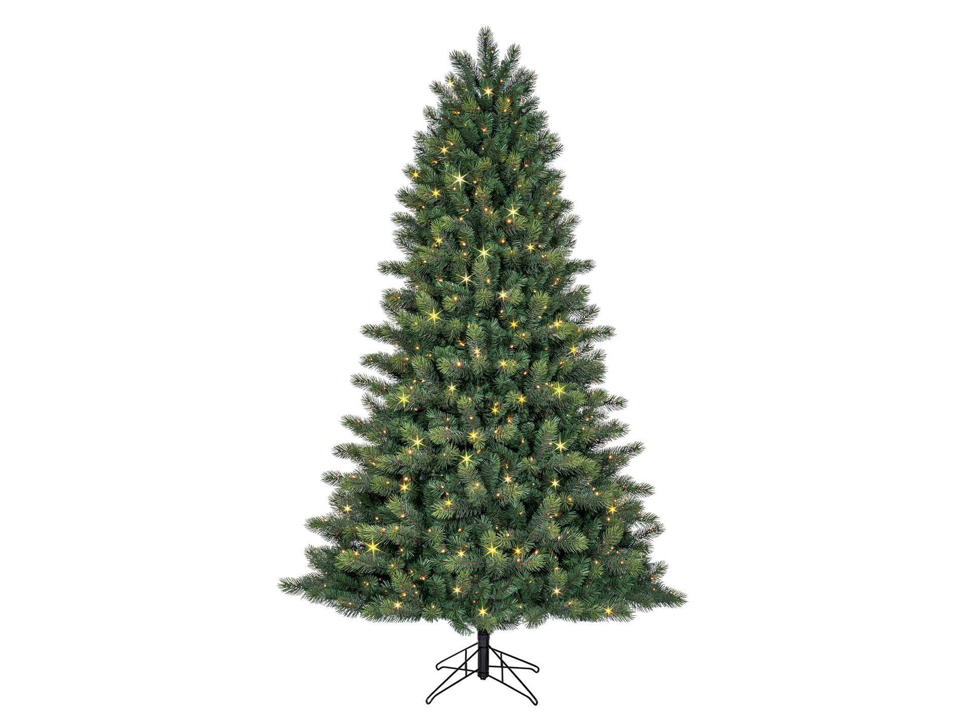 GE 7.5-ft Scotch Pine Pre-lit LED Artificial Christmas Tree
