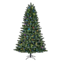 GE 7.5-ft Scotch Pine Pre-lit LED Artificial Christmas Tree