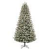 GE 9-ft Frosted Carolina Pine Pre-lit LED Artificial Christmas Tree
