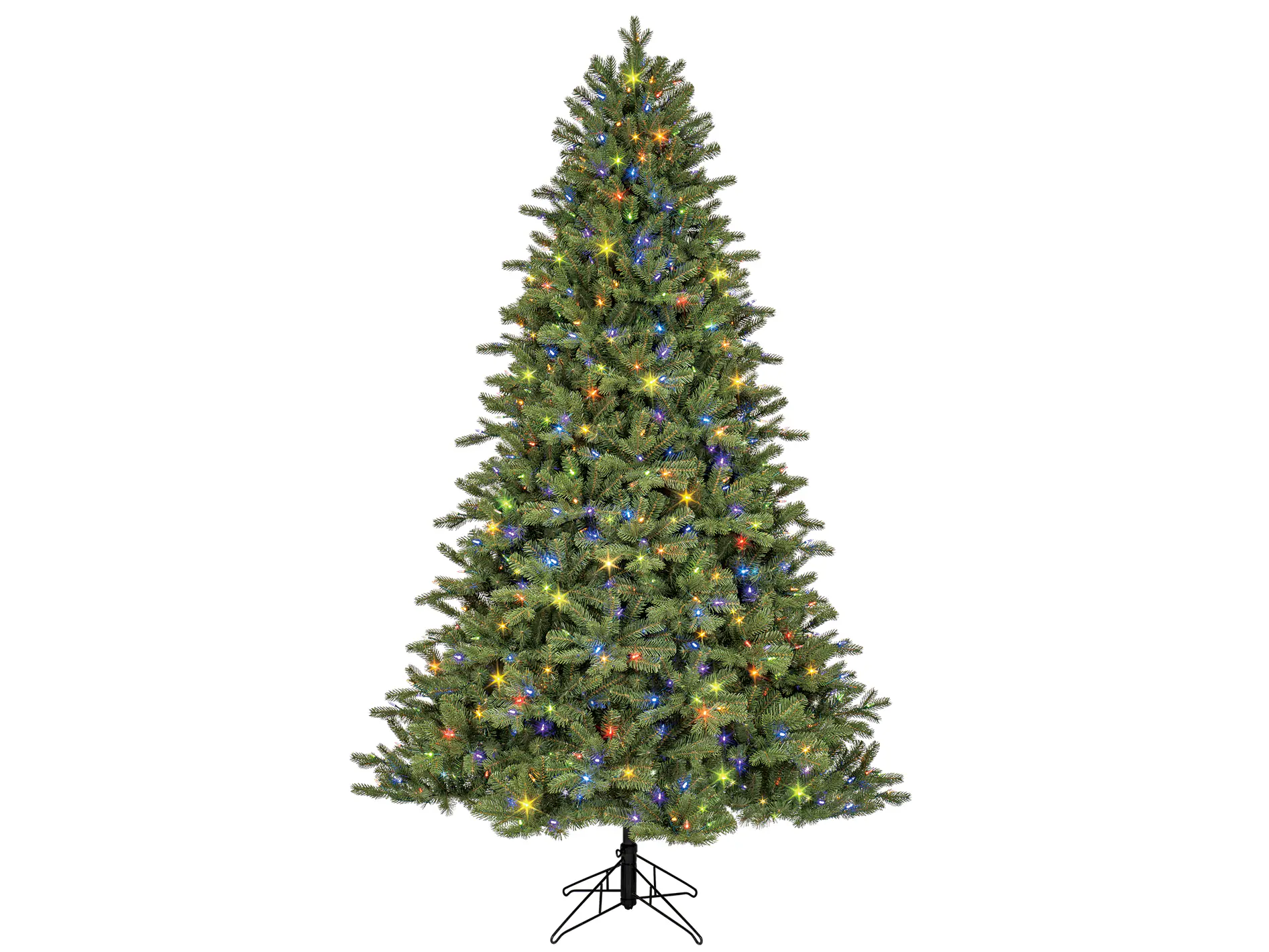 GE 7.5-ft Norway Fir Pre-lit LED Artificial Christmas Tree