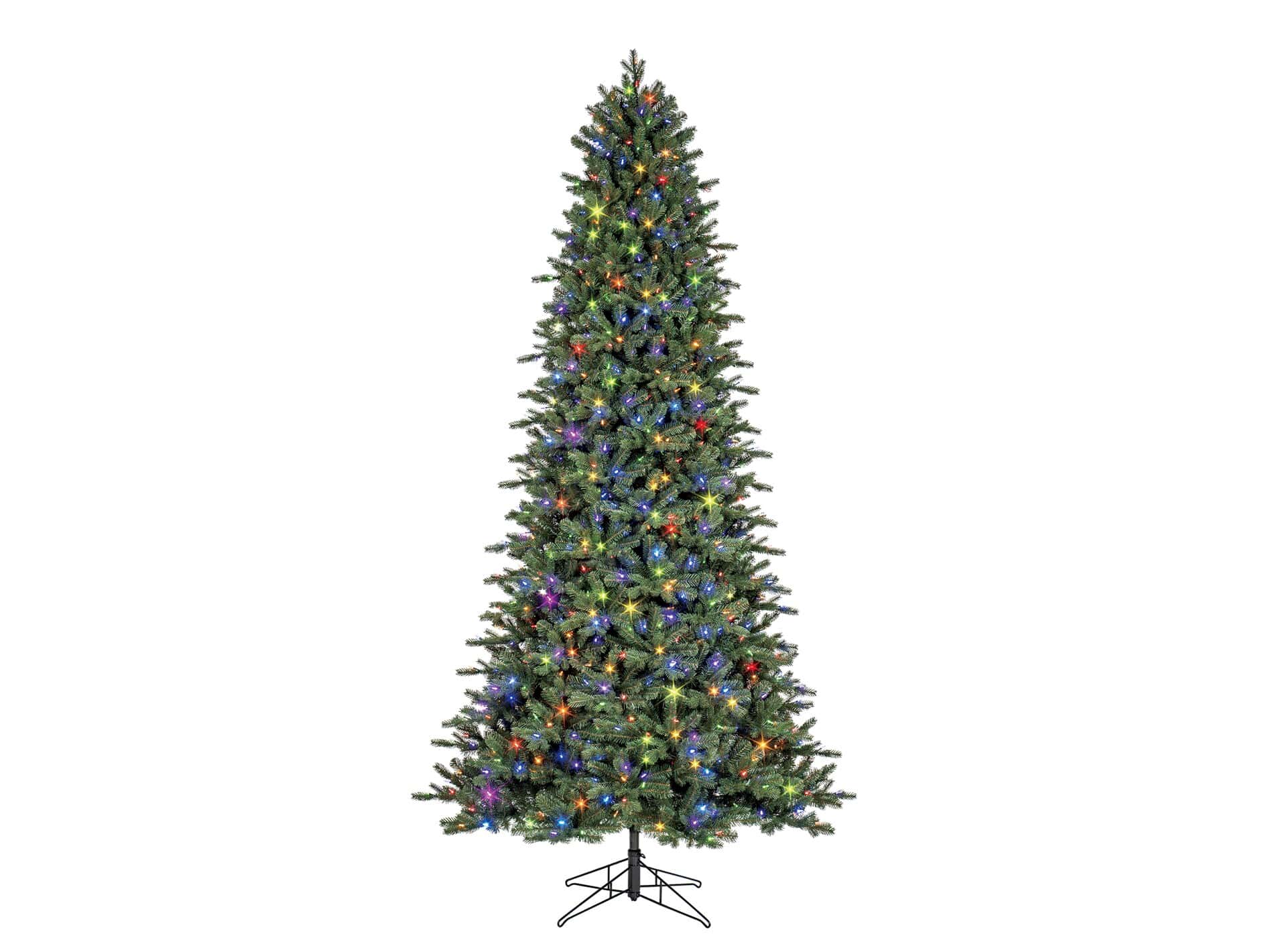 GE 9-ft Norway Fir Pre-lit LED Artificial Christmas Tree