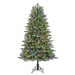 GE 5-ft Aspen Fir Easy Shape Pre-lit LED Artificial Christmas Tree