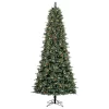 GE 9-ft High Ridge Pine Pre-lit LED Artificial Christmas Tree