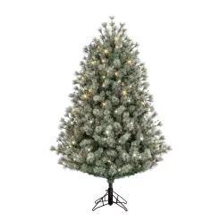 GE 5-ft Frosted Carolina Pine Pre-lit LED Artificial Christmas Tree