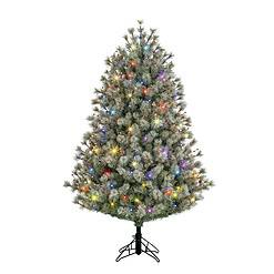 GE 5-ft Frosted Carolina Pine Pre-lit LED Artificial Christmas Tree