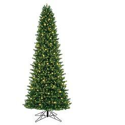 GE 12-ft Scotch Pine Pre-lit LED Artificial Christmas Tree