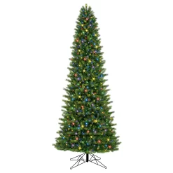 GE 12-ft Scotch Pine Pre-lit LED Artificial Christmas Tree