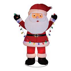 Holiday Living 8-ft LED Pop-Up Santa Decoration