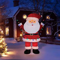 Holiday Living 8-ft LED Pop-Up Santa Decoration