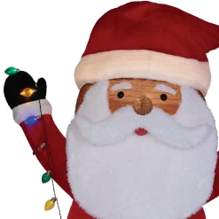 Holiday Living 8-ft LED Pop Up Black Santa Decoration