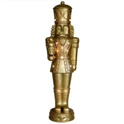 Fraser Hill Farm 48-in Nutcracker Free Standing Decoration with White LED Lights
