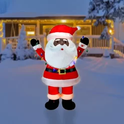 Holiday Living 8-ft LED Pop Up Black Santa Decoration