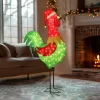 VEIKOUS 72.8-in Rooster Free Standing Decoration with Clear Incandescent Lights