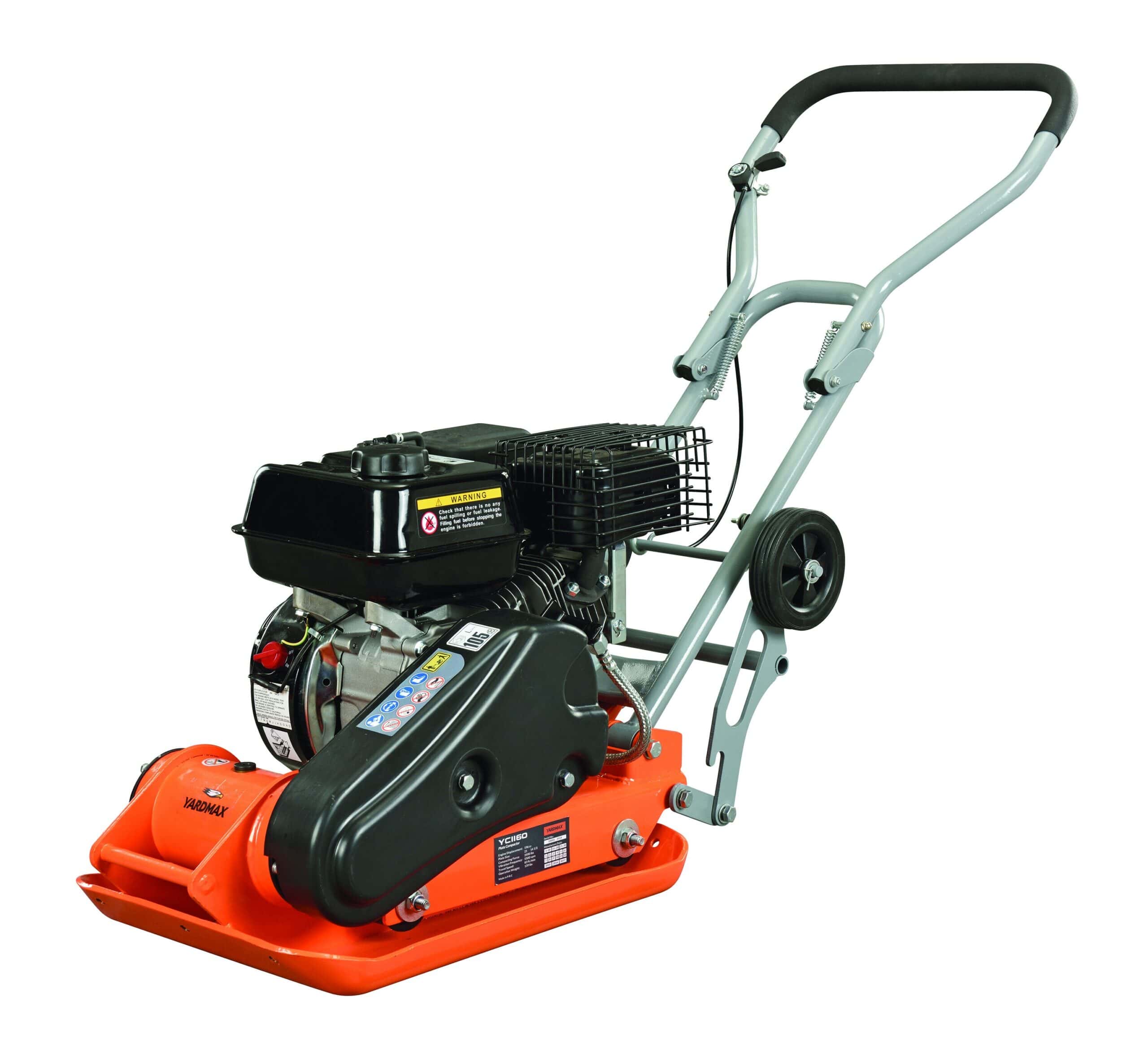 YARDMAX 2500LB plate compaction force plate compactor Concrete Vibrator