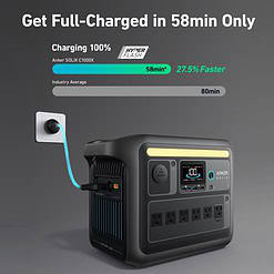 Anker SOLIX C1000X 1056Wh 1800-Watts Portable Power Station