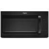 Whirlpool 2-Speed Fan 1.7-cu ft 1000-Watt 29.938-in Over-the-Range Microwave (Black)