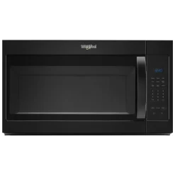Whirlpool 2-Speed Fan 1.7-cu ft 1000-Watt 29.938-in Over-the-Range Microwave (Black)