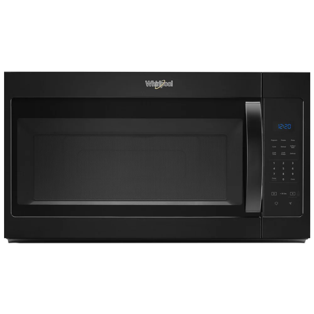 Whirlpool 2-Speed Fan 1.7-cu ft 1000-Watt 29.938-in Over-the-Range Microwave (Black)