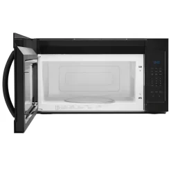Whirlpool 2-Speed Fan 1.7-cu ft 1000-Watt 29.938-in Over-the-Range Microwave (Black)