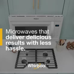 Whirlpool 2-Speed Fan 1.7-cu ft 1000-Watt 29.938-in Over-the-Range Microwave (White)