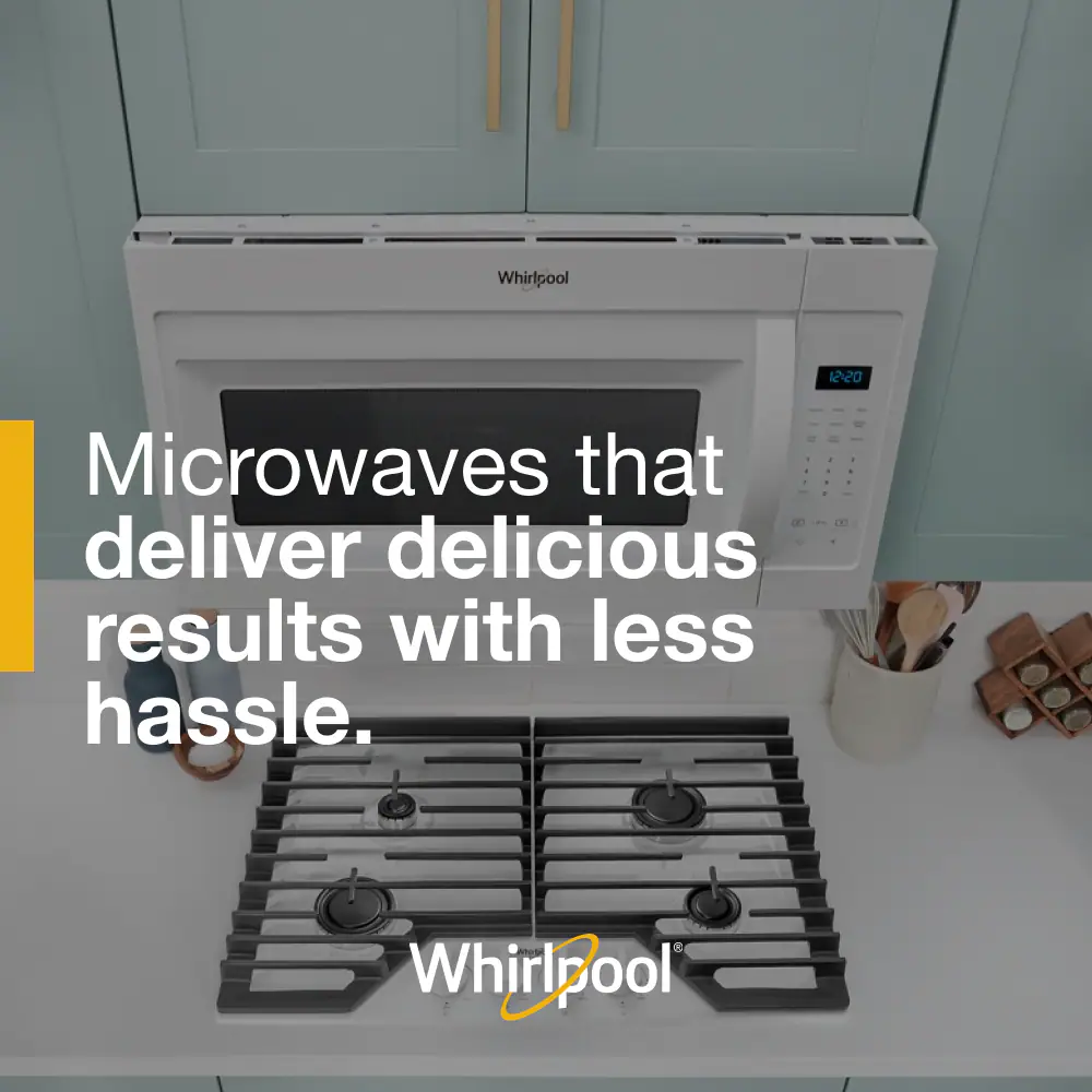 Whirlpool 2-Speed Fan 1.7-cu ft 1000-Watt 29.938-in Over-the-Range Microwave (White)
