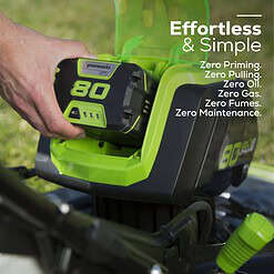 Greenworks Pro 80-volt 21-in Cordless Push Lawn Mower 4 Ah (2-Batteries and Charger Included)