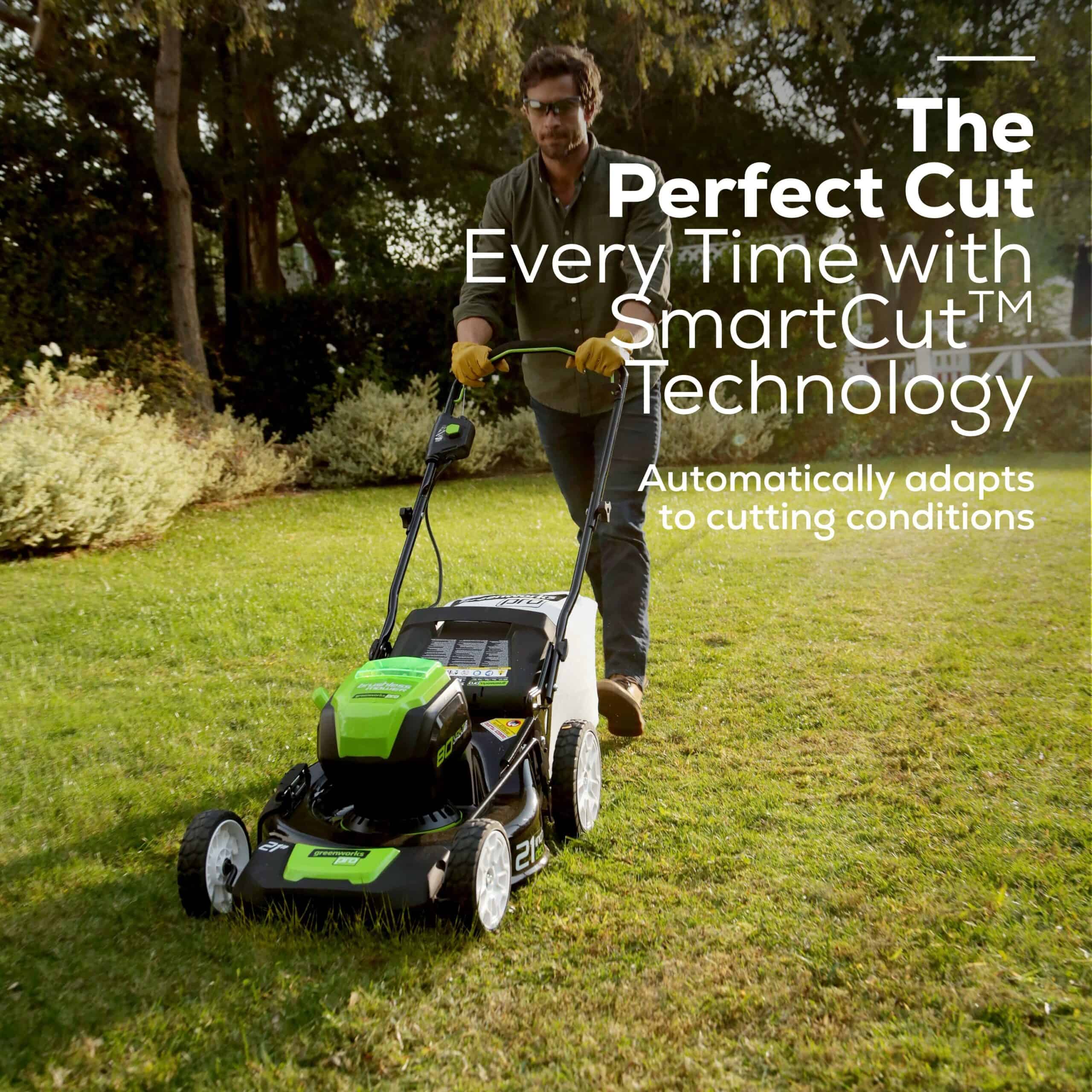 Greenworks Pro 80-volt 21-in Cordless Push Lawn Mower 4 Ah (2-Batteries and Charger Included)
