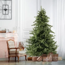 Fraser Hill Farm 7.5-ft Woodside Pine Artificial Christmas Tree