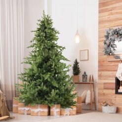 Fraser Hill Farm 7.5-ft Woodside Pine Artificial Christmas Tree
