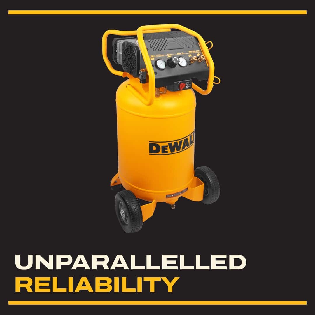 DEWALT XTREME Quiet 2 Stage 20-Gallon Portable Electric 200 PSI Vertical Air Compressor - Image 9