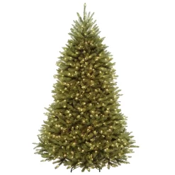 National Tree Company 7.5-ft Dunhill Fir Pre-lit Artificial Christmas Tree with Color Changing LED Lights