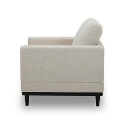 Better Homes & Gardens Springwood Wood Frame Accent Chair, Cream Linen