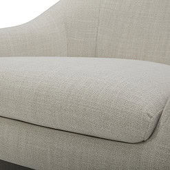 Better Homes & Gardens Emerson Curvy Accent Chair, Cream Linen