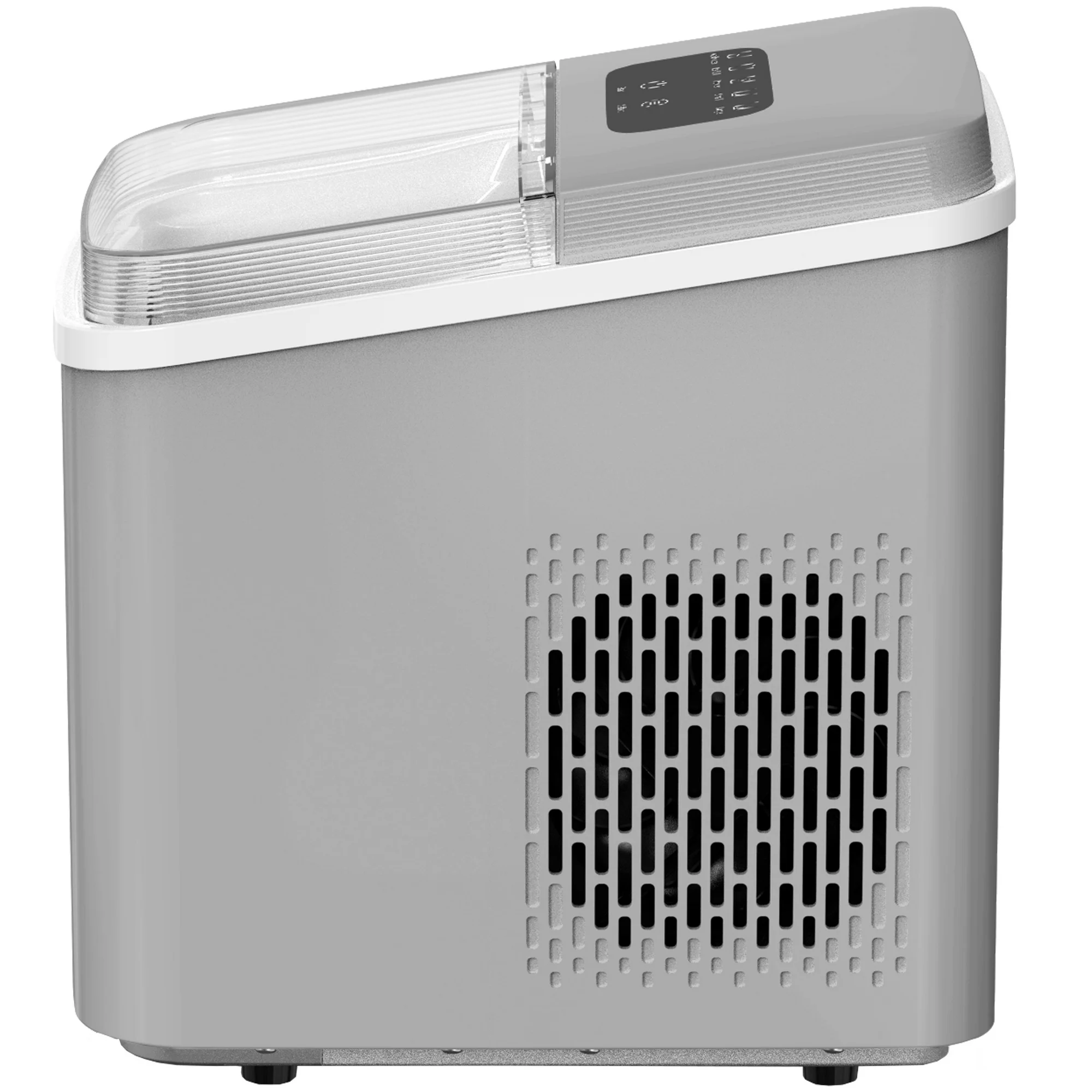 Orgo Products The Sierra Countertop Ice Maker, Bullet Shaped Ice Type, Charcoal