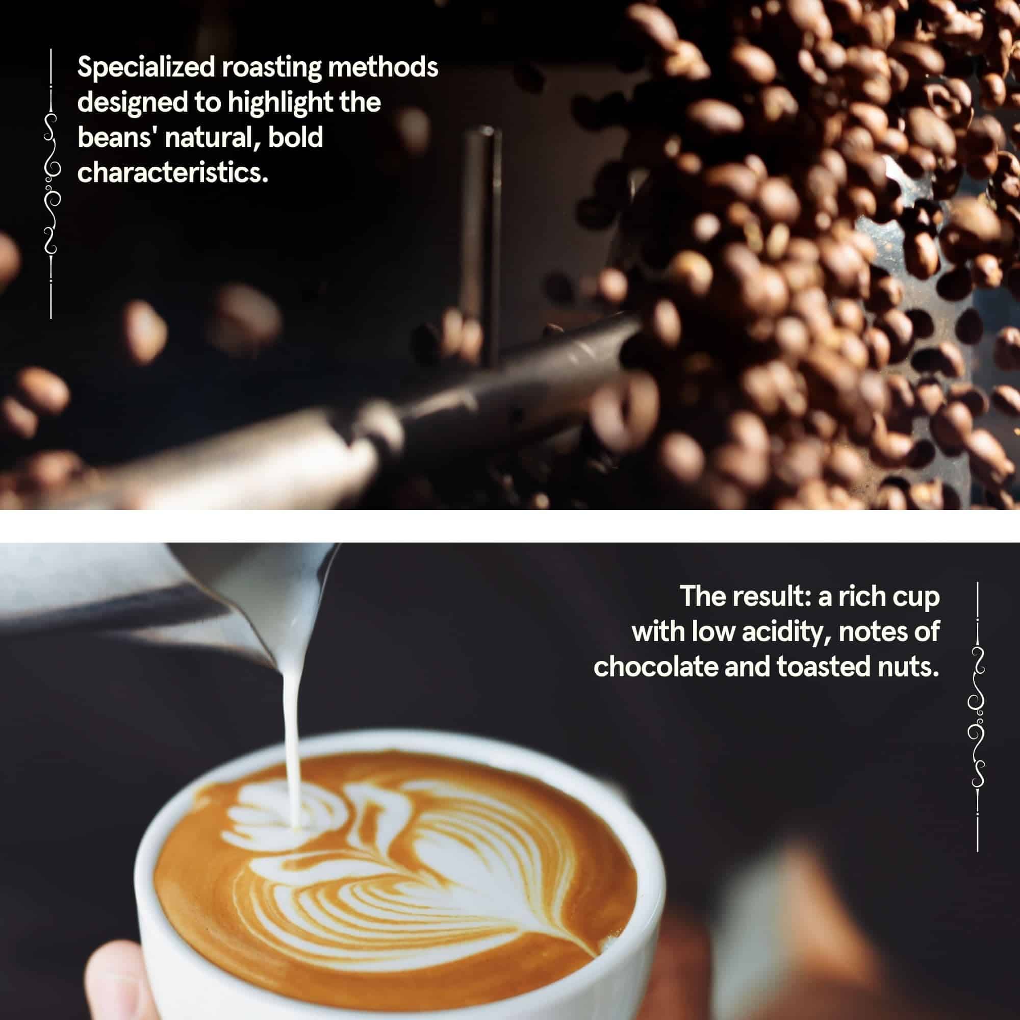 BROOKLYN COFFEE Whole Bean, Italian Dark Roast (5lb) Extra Strong, Delicious Taste, Heavenly Aroma