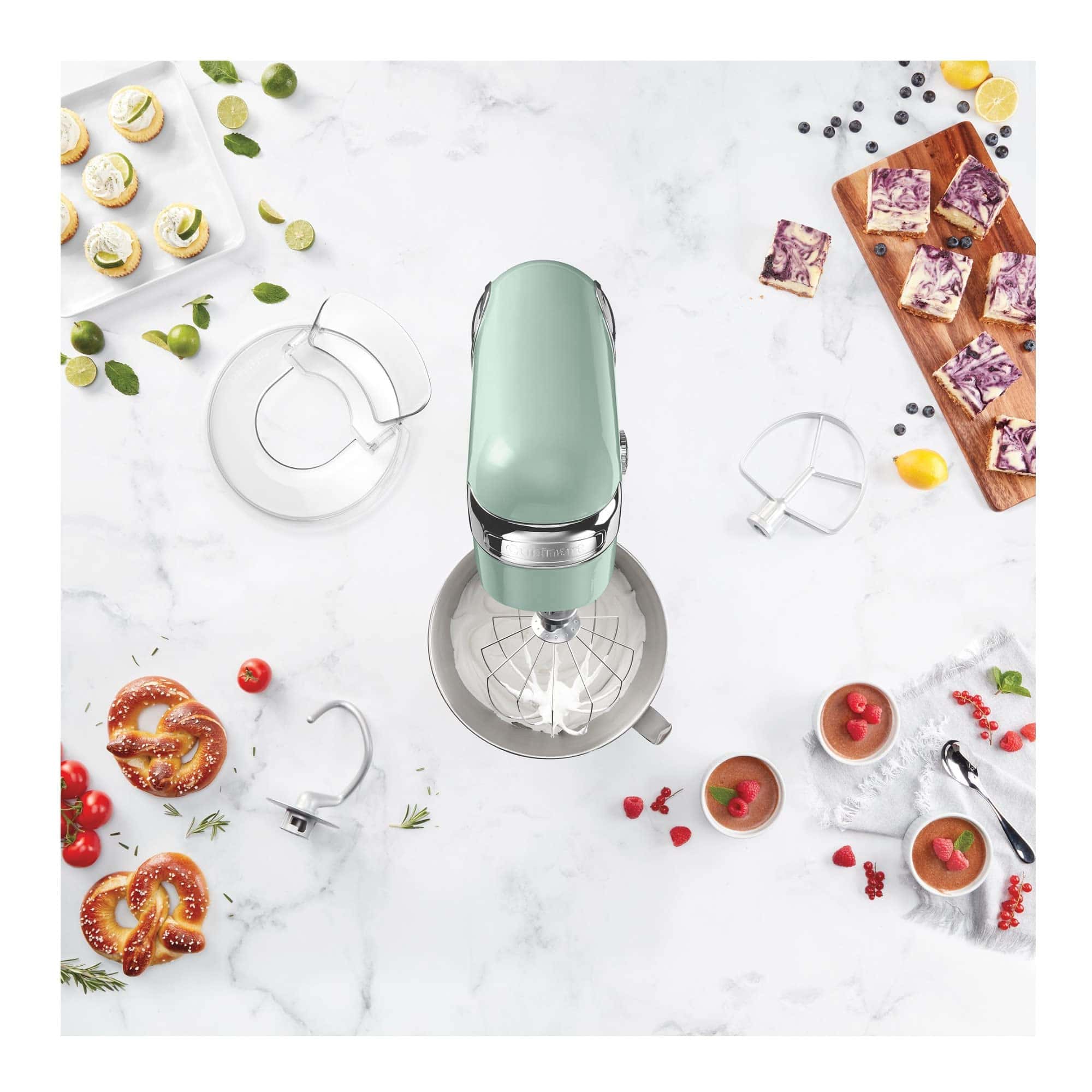 Cuisinart SM-50G Precision Master 5.5-Quart 12-Speed Stand Mixer, Agave Green, Manual
