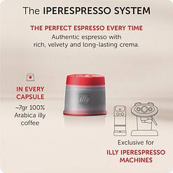 illy Coffee iperEspresso Capsules, Single-Serve Coffee Capsules & Pods, Intenso Dark Roast, Notes of Cocoa & Fruit, 21 Count, 6 Pack