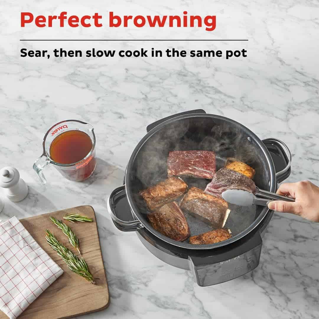 Instant Superior Cooker 7.5QT Slow Cooker and Multicooker, 4-in-1 Functions