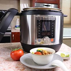 KINGBULL 12-in-1 Electric Pressure Cooker, Stainless Steel/Black (6 Quart)