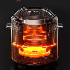COMFEE’ 9-in-1 Electric Pressure Cooker,Rice Cooker, Slow Cooker, Sauté Steamer, 6 Quarts, Black