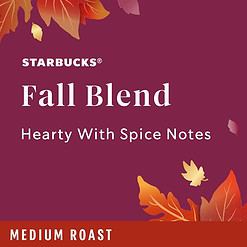 Starbucks K-Cup Coffee Pods, Medium Roast Coffee for Keurig Coffee Makers, Fall Blend, Limited Edition, 6 Boxes (60 Pods Total)