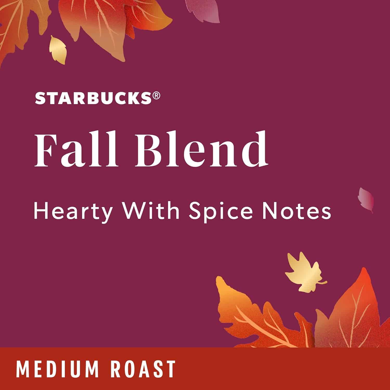 Starbucks K-Cup Coffee Pods, Medium Roast Coffee for Keurig Coffee Makers, Fall Blend, Limited Edition, 6 Boxes (60 Pods Total)